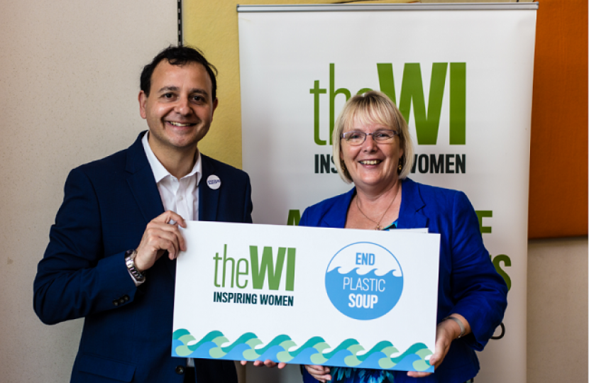 Attached picture shows Alberto Costa MP with Ann Jones, NFWI Vice-Chair and Chair of Public Affairs Committee 