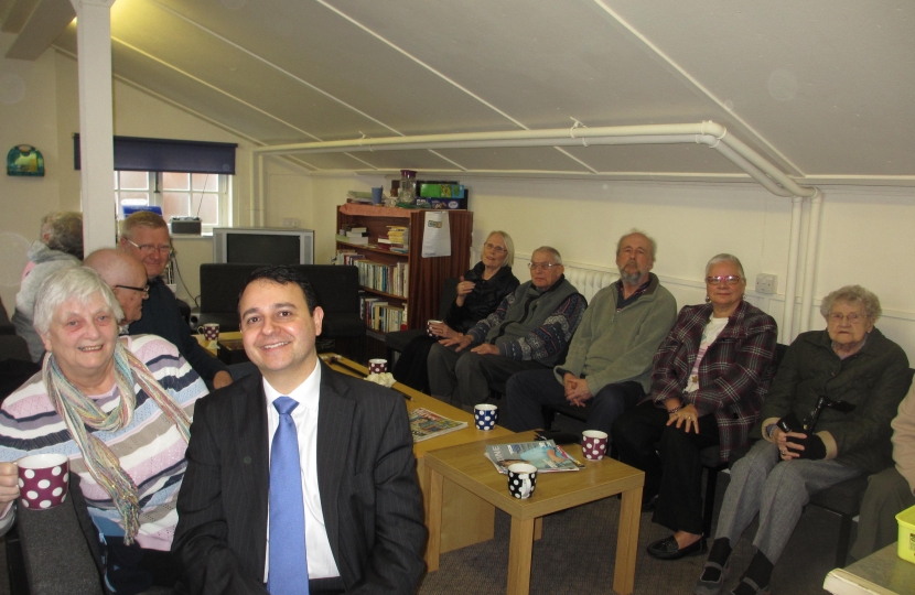 Alberto at the coffee Morning