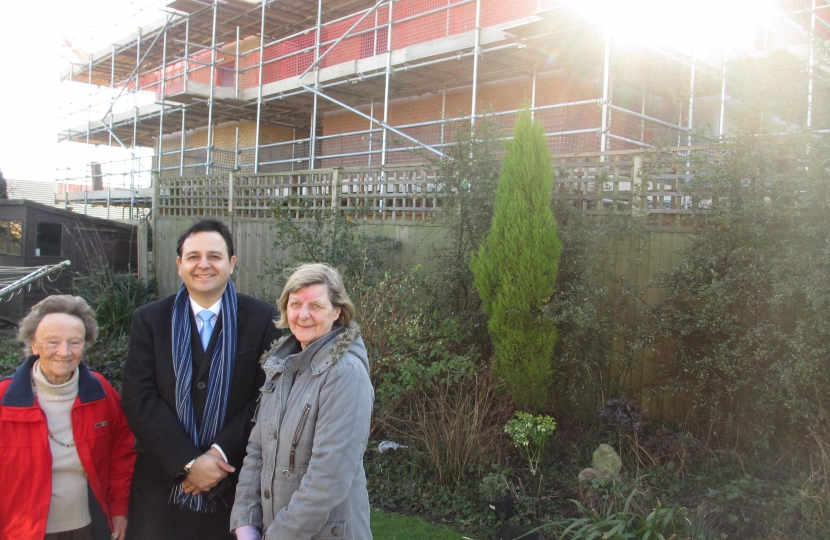 Alberto is pictured with Mrs Corby and Cllr Marian Broomhead.