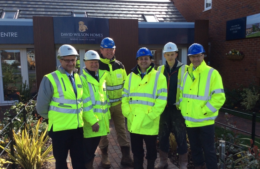 Alberto is pictured with NHBC and David Wilson Homes representatives.