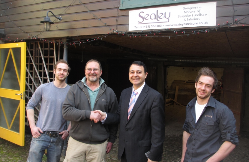 Alberto is pictured at the Sealey business.