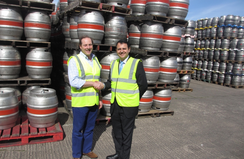 On Wednesday 15 April, Alberto met with Richard Everard, Chairman of Everards Br