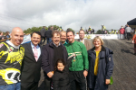 Alberto with BMX Club members and Blaby local councillors.