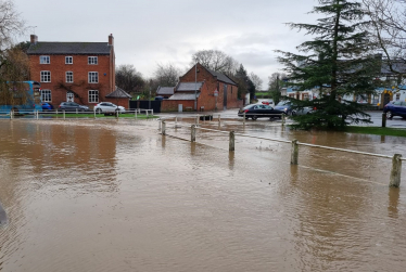 Flooding in South Leicestershire, January 2024.